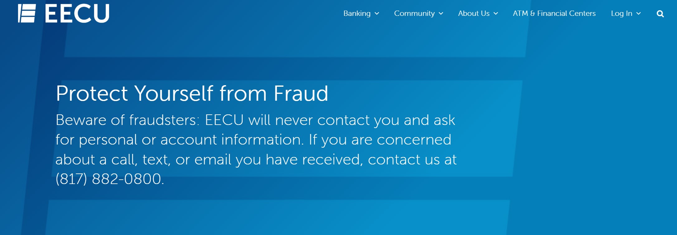 EECU Student Loans homepage